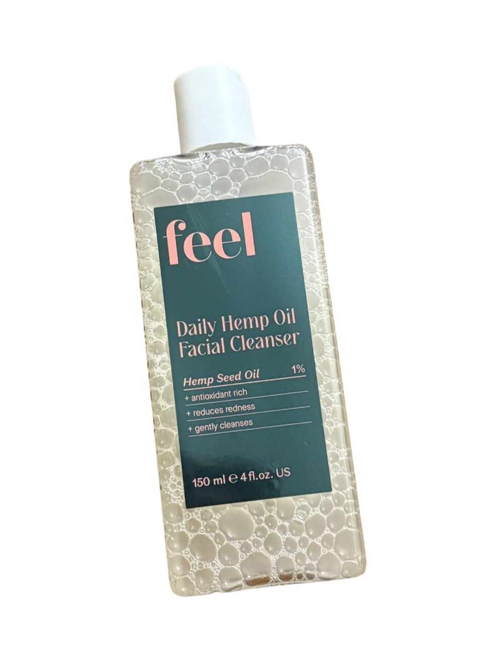 Feel Beauty Daily Hemp Oil Facial Cleanser Cannabis Sativa Full Size NIB